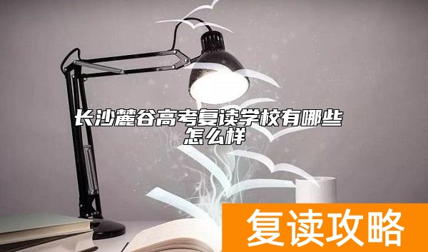 长沙麓谷高考复读学校有哪些 怎么样